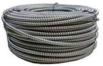 Stock Wire-6124 12/2 Metal Clad (MC) Cable with Aluminum Armor and Copper Conductors (250 Feet)
