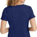Healing Hands Purple Label Jane Scrub Top for Women Y-Neck Design | 2 Patch Pockets, Slim Fit Side Vents, Fitted Shirttail Silhouette, Breathable Comfort, Easy Care Fabric, Made for Every Shift