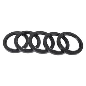 Universal Oil Seal TC Double Lip W Steel Spring Seal Ring Rotary Shaft Seal 68x90x10mm High Pressure NBR Rubber Black 5 Pcs
