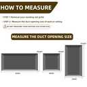18x18 Return Air Grille for 18"W x 18"H Duct Opening,Return Air Vent Cover