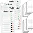 4 Pieces Chores Chart for Kids Multiple Kids - Reusable to Do List with Detachable Cardstock, Sliding Routine Chart, Daily Schedule, and Checklist Board (White)