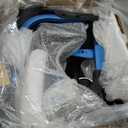 Foldable Rollator Walker with Seat for Seniors,Lightweight 2-in-1 Rolling Walkers and Wheelchair Combo with Adjustable Handle Height,Transport Chair with Brakes 300 lbs Weight Capacity (Blue-all Terrain(10" Front and 8" Rear Wheels))