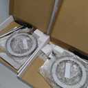 Plant Grow Light, yadoker LED Growing Light Full Spectrum for Indoor Plants, Aluminum Walnut Wood Grain Plant Lights, Height Adjustable, Automatic Timer, 5V Low Safe Voltage, Idea for Large Plant Light (2 Pack)