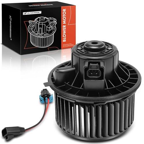 A-Premium Front HVAC Heater Blower Motor Compatible with 2007-2014 Chevrolet Silverado, Tahoe, Suburban, Avalanche & GMC Sierra, Yukon & Cadillac Escalade & Hummer - Lock Tab Flange, with Fan Cage Black