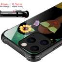 Compatible with iPhone 14 Pro Max Case,Sunflower Girl B 14 Pro Maxs Women Girls Case,Shockproof Anti-Slip Drop Protection with Soft TPU Bumper