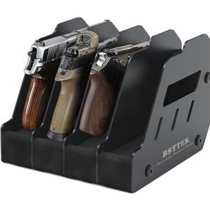 Foam Pistol Rack for Gun Safe | Gun Cabinet Accessories | Storage Organizer Revolver Firearm Handgun Rack Stand Display Holder (4 Standards)