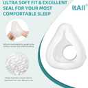 Improved Replacement Cushion Set (M) for Airfit F20 with Headgear & Frame, Comfortable Fit & Reliable Seal (No Elbow), ItAll Supplies Accessories for CPAP Users (Medium Mask)