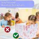 25-Pack Desk Dividers for Students with Privacy Shields, Ergonomic Arms Cutouts & Erasable Name Frames - Waterproof & Easy-to-Clean Test Dividers for Classroom, Exams, Office (White)