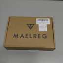 M MAELREG Mens Striped Golf Shirts Short Sleeve Silk-Like Touch Water-Resistant Breathable Soft Collared Polo Shirts for Men (XL)