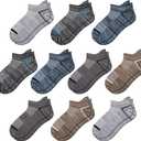 Comfoex 10 Pairs Boys Socks Kids Ankle Sport Cotton Socks For Kids 4-7 7-10 Years Olds
