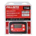 Fill-Rite TT10AN 1" 2-35 GPM(8-132 LPM) Digital In-line Turbine Meter, Aluminum, Fuel Transfer Meter,Black/Red