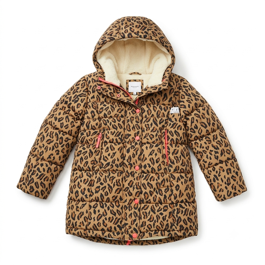 Amazon Essentials Girls and Toddlers' Long Heavyweight Hooded Puffer Jacket Size M/8Y