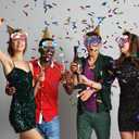 HOWAF 16 Pieces Happy New Year Glasses Colorful 2026 Glasses New Years Eve Party Supplies 2026 NYE Photo Booth Props for Happy New Year Decorations NYE Party Favors Accessories