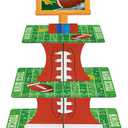 Gatherfun Football Touchdown Cupcake Stand - for Football Theme Birthday & Tailgate Party, Football Party Decorations, 1"L x 0.1"W x 1"H