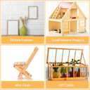 140Pcs 1/4" x 12" Balsa Wood Sticks, Square Dowel Rods Unfinished Balsa Wood Strips Hardwood Sticks for Crafts DIY Projects Models Making