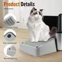 Cat Litter Box Ramp, Litter Box Step Mat with Filter Function, Cat Litter Catcher for Self-Cleaning Litter Boxes, Cats Pedal Stool Ideal for Kitten & Elderly Cats (Light Grey)