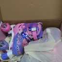 METROLLER Kids Roller Skates Girls Ages 4-6 5-8 8-12 Adjustable Toddler Roller Skates Shining Wheels Little Unicorn Sports Outdoors (Purple)