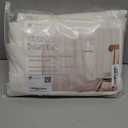 Dreaming Casa White Sheer Curtains 84 Inches Long, Rod Pocket & Back Tab Light Filtering Textured Sheers for Living Room Bedroom, 2 Panels, Each 100" W x 84" L