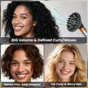 Upgraded Large Diffuser Attachment for Dyson Airwrap Styler HS01/HS05/HS08 - Converts to Hair Dryer, Fast Drying Wave & Curly & Thick, Heat Resistant Nylon Fiber Nozzle Attachments (Grey) (Black)