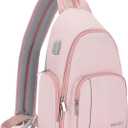BAIGIO Camera Sling Bag Small Camera Backpack for Photographers,Waterproof Camera Crossbody Bag Travel Caemra Backpack for DSLR SLR Mirrorless Camera (Pink)