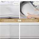 Color&Geometry 36x24 Memory Foam Bath Mat, Ivory Bathroom Rugs Soft Absorbent Chenille Bath Rug, Non Slip Bath Mats for Bathroom, Thick Shower Mats, Ivory