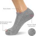 MONFOOT Men's/Women's 4-10 Pairs Cotton Cushion Low Cut Ankle Socks, Multipack