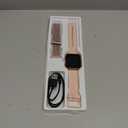 Smart Watch for Women, Answer/Make Calls, Alexa Built-in, 1.85" Touch Screen Fitness Tracker for Android & iPhone, Heart Rate/Sleep/SpO2 Monitor Smartwatch, IP68 Waterproof 100+ Sport Modes, 2 Bands (Rose Gold)