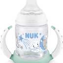 NUK Learner Cup, 5 oz, 1 Pack, 6+ Months  BPA Free, Spill Proof Sippy Cup (Glow in the Dark)