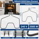 WB44X10009 Range Oven Bake Element 240V 2585W For GE Hotpoint