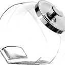 Anchor Hocking Glass Penny Candy Jar with Chrome Cover, 1/2 Gallon