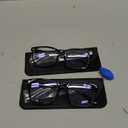 livho High Tech Blue Light Glasses - Advanced Blue Light Blocking Computer Glasses - Screen Fatigue & UV Protection (*B11 Light Black X 2)