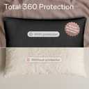 Ultra Soft Pillow Protectors with Zipper King Size - Set of 4 Breathable Pillow Covers - 100% Protection Against Stains, Dust & Dirt - Machine Washable (Black)