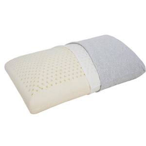 Nature Latex Pillows Queen Size for Wide Shouldered People, Extra High Profile Rubber Pillow for Side Back Sleeper,Thick Pillows Standard Firm Support for Neck Shoulder Pain Relief  GREY, 69*44*18CM