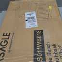 VASAGLE Storage Chest, 29.9 Inches Width Storage Bench, Entryway Bench with 2 Safety Hinges, Shoe Bench, Farmhouse Style, for Entryway, Bedroom, Living Room, Cloud White ULHS11WT