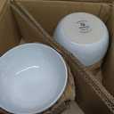 Famiware Mars Plates and Bowls Set, 18 Pieces Dinnerware Sets, Dishes Set for 6, White
