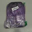 MISSQUEEN Short Ombre Purple Wavy Wig for Women Lace Hairline Short Bob Style Synthetic Heat-resistant Natural Realistic Wig for Everyday Hairstyle Cosplay Party Halloween Use-18inch