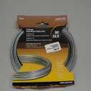 Hillman Steel Wire Rope 9 Gauge Galvanized Solid Wire, 50', Corrosion Resistant, Holds 165 lbs, Ideal for Crafts & DIY, Silver | 122062