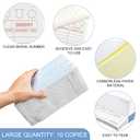 Qilery 3000 Sheets 3 Part Guest Check Pads Server Note Paper Carbonless Tan and White Guest Check Book Loose Order Pads for Servers Waiter Food Receipt for Restaurant Waitress, 10 Pcs, 100 Forms/pad