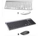 Wireless Keyboard and Mouse Combo. White