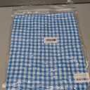 LOMON Women's Trendy 2 Piece Outfits Shorts Sets Summer Crew Neck Sleeveless Tank Top and Bottom Matching with Pockets 2026 (Medium, Light Blue & White Checkered)