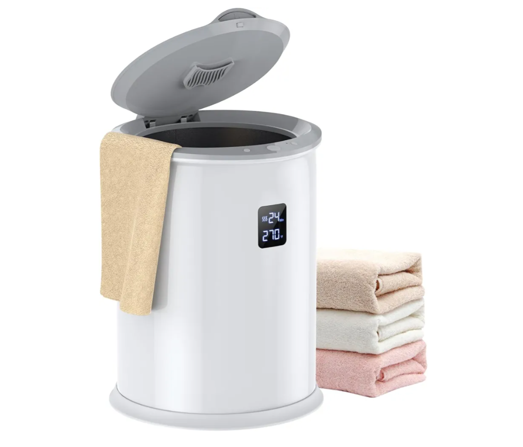 Large Towel Warmer for Bathroom, Luxury Hot Towel Warmer with Timer, LED Display Time and Temperature, Insulation Effect Up to 150 Minutes, Delay Time Up to 24 Hours, Best Ideals (White)