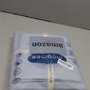 MooMee Bedding Duvet Cover Set 100% Washed Cotton Linen Like Textured Breathable Durable Soft Comfy (Heathered Cornflower Blue, Palatial King/Oversized King 120"x98")