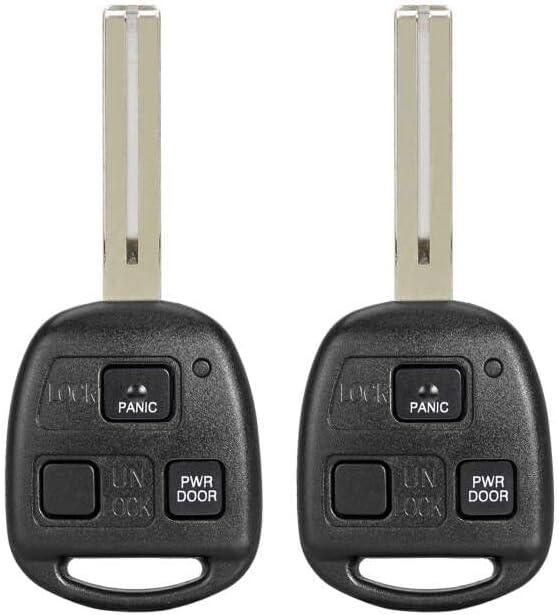 Key Fob Remote Replacement Fits for Lexus RX330 RX350 RX400h 2004 2005 2006 2007 2008 2009 HYQ12BBT (Pack of 2)