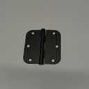 30 Pack Matte Black Door Hinges Black 3 1/2 Interior Door Hinges 3.5 Inch with 5/8 Radius Corners