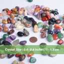 Polished Multicolor Healing Crystal Stone Set, 18 Types - 72 Pcs, 0.5" 10oz Handpicked Tumbled Rocks Stones Gemstones for Healing, Reiki, Meditation, Crafting, Home Decor