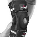 NEENCA Professional Knee Brace for Knee Pain, Hinged Knee Support with Removable Dual Side Stabilizers, Strong Stability for Joint Pain Relief, Arthritis, Meniscus Tear, ACL, PCL, MCL, Runner, Workout (Large, Black-Single)
