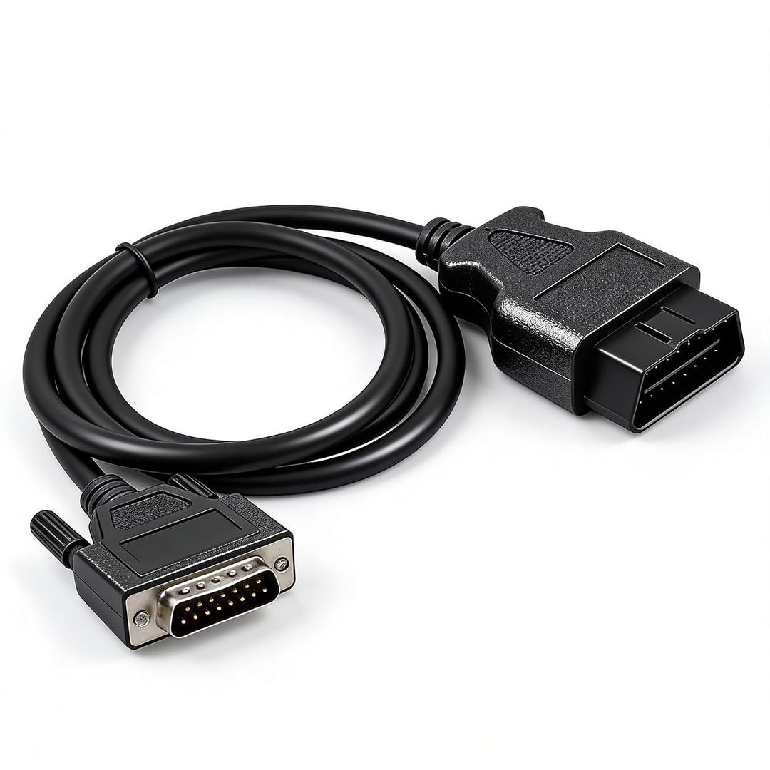 XTPTFABS OBD2 OBDII Cable Fits for Cen Tech Code Reader Scanner Models 60693 60694 60794 62119 62120, ODB2 Connector to 15-Pin Male Adapter Cable (4-FT)