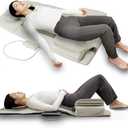 Full Body Stretching Massage Mat with Airbags. 3D Lumbar Traction - Neck, Back, Waist, Hip Relaxation & Pain Relief. Back Heating Massager Pad, Foldable & Portable.