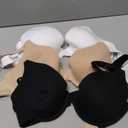 Fruit of the Loom Women's Smooth Cotton T-Shirt Bra Pack - Ultra-Soft, Flexible, and Invisible Under Tees (36B)