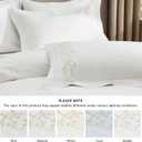 Bedsure 100% Cotton Percale Duvet Cover King, Luxury Hotel Duvet Cover, Curly Frame White Comforter Cover, PureWoven Breathable & Lightweight Bedding Set for All Season, 3 Pieces, 104"x90"